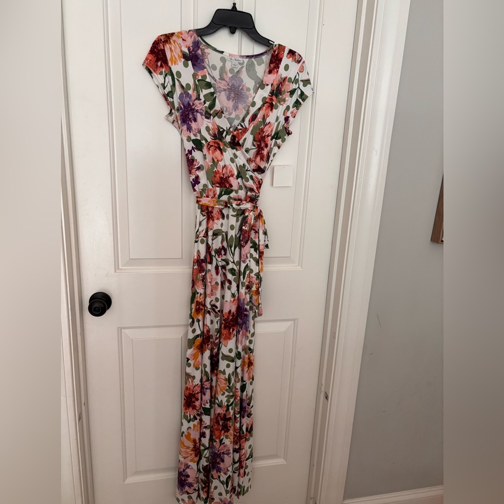NWT - Olivia Matthews Floral Wrap Dress